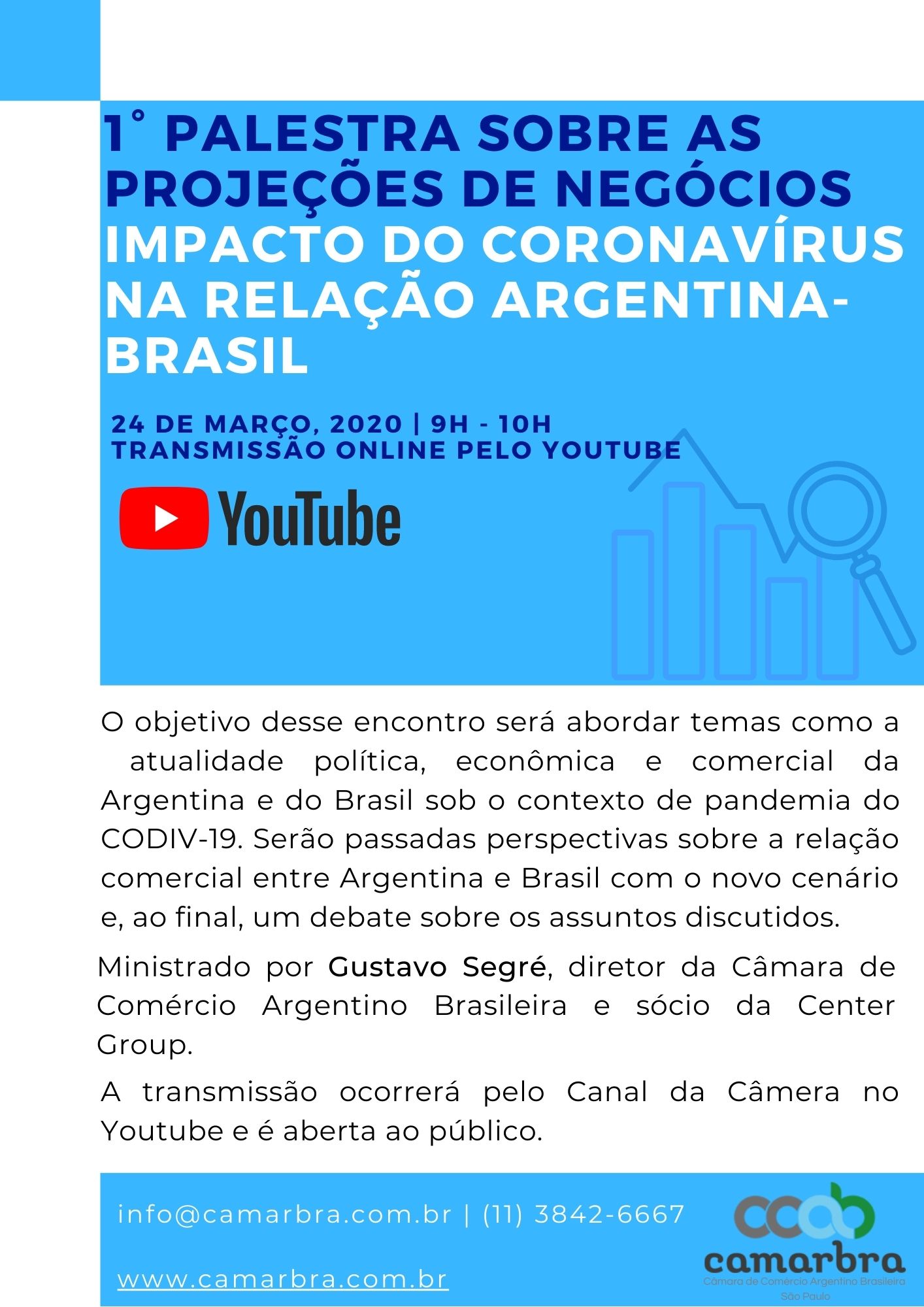 1° Palestra sobre as Projeções de Negócios - Impacto do coronavírus na relação Argentina-brasil