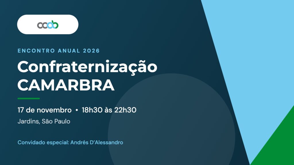 Encontro Anual e Confraternização CAMARBRA 2026 – 17 de novembro, Jardins, São Paulo